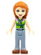 Minifig No: frnd0287  Name: Friends Ann - Sand Blue Trousers, Lime Top with Necklace