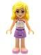 Minifig No: frnd056  Name: Friends Naya - Medium Lavender Skirt, White Top with Star Belt