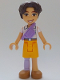 Minifig No: frnd0671  Name: Friends Petch - White Shirt, Medium Lavender Belt Bag