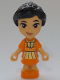 Minifig No: frnd0674  Name: Friends Victoria - Micro Doll, Orange Dress