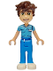 Minifig No: frnd0720  Name: Friends Brendan - Medium Blue Top, Blue Trousers, White Shoes