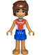 Minifig No: frnd0765  Name: Friends Leo - Red and White Sleeveless Wetsuit, Blue Shorts