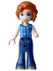 Minifig No: frnd0860  Name: Friends Autumn - Blue Tied Flannel Vest, Dark Blue Trousers Bell-Bottoms, Dark Tan Shoes