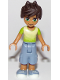 Minifig No: frnd275  Name: Friends Liam - Sand Blue Long Shorts, Lime and Yellow T-Shirt
