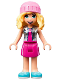 Minifig No: frnd490  Name: Friends Stephanie, Magenta Skirt, Bright Pink Hat
