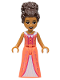 Minifig No: frnd535  Name: Friends Andrea - Coral Dress and Updo