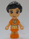 Minifig No: frnd674  Name: Friends Victoria - Micro Doll, Orange Dress