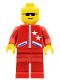 Minifig No: game005  Name: Jacket 2 Stars Red - Red Legs, No Headgear (Red Cruiser)