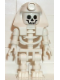 Minifig No: gen007  Name: Skeleton with Standard Skull, White Mummy Headdress