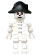 Minifig No: gen026  Name: Skeleton with Fantasy Era Skull, Bicorne Hat