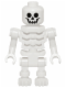 Minifig No: gen069  Name: Skeleton with Standard Skull, Angular Rib Cage, Bent Arms