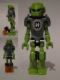 Minifig No: hf006  Name: Hero Factory Mini - Breez - Flat Silver Armor with Rocket Jets