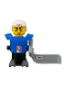 Minifig No: hky011s  Name: McDonald's Sports Blue Hockey Player with Stickers