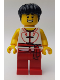 Minifig No: hol149  Name: Dragon Boat Race Team Red/White Member 3