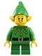 Minifig No: hol203  Name: Elf - Green Scalloped Collar with Bells