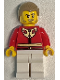 Minifig No: hol417  Name: Man - Red Tang Jacket with Gold Chinese Scrollwork, White Legs, Dark Tan Hair