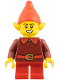 Minifig No: hol431  Name: Elf - Female, Red Outfit
