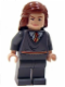 Minifig No: hp083  Name: Hermione Granger - Gryffindor Stripe Torso, Reddish Brown Female Hair Mid-Length