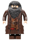 Minifig No: hp111  Name: Rubeus Hagrid - Dark Brown Topcoat with Buttons (Light Nougat Version with Movable Hands)
