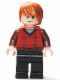 Minifig No: hp113  Name: Ron Weasley - Red Tartan Sweater, Black Legs