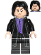 Minifig No: hp134  Name: Professor Severus Snape - Dark Purple Shirt, Black Robes, Printed Legs (Undetermined Legs)