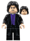Minifig No: hp134b  Name: Professor Severus Snape - Dark Purple Shirt, Black Robes, Printed Legs, No Shirt Tail