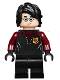 Minifig No: hp176  Name: Harry Potter - Black and Dark Red Uniform, Medium Legs