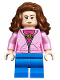 Minifig No: hp181  Name: Hermione Granger, Bright Pink Jacket