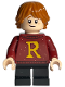 Minifig No: hp207  Name: Ron Weasley - Dark Red Sweater with Letter R
