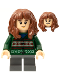 Minifig No: hp279  Name: Hermione Granger - Dark Green Sweater