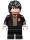 Minifig No: hp333  Name: Harry Potter - Gryffindor Robe Open, Black Medium Legs