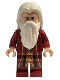 Minifig No: hp354  Name: Albus Dumbledore - Dark Red Robe, White Hair