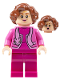 Minifig No: hp356  Name: Professor Dolores Umbridge - Dark Pink Jacket with Cat Scarf