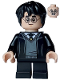 Minifig No: hp470  Name: Harry Potter - Hogwarts Robe, Black Tie
