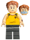 Minifig No: hp507  Name: Cedric Diggory - Bright Light Orange Hufflepuff Tank Top, Water Bubble over Mouth