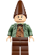 Minifig No: hp514  Name: Arthur Weasley - Sand Green Open Jacket, Reddish Brown Legs and Hat