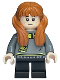 Minifig No: hp521  Name: Susan Bones - Hufflepuff Sweater and Scarf, Black Short Legs