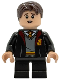 Minifig No: hp543  Name: Neville Longbottom - Gryffindor Robe Open, Black Short Legs