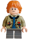 Minifig No: hp550  Name: Ron Weasley - Olive Green Jacket, Blue Jumper