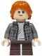 Minifig No: hp552  Name: Ron Weasley - Plaid Shirt, Dark Brown Short Legs