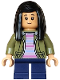 Minifig No: hp576  Name: Cho Chang - Olive Green Jacket, Dark Blue Short Legs