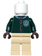 Minifig No: hp578  Name: Mannequin - Quidditch Dark Green Robe, Slytherin Crest