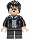 Minifig No: hp607  Name: Harry Potter - Hogwarts Robe, Black Tie, Surprised