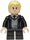 Minifig No: hp608  Name: Draco Malfoy - Hogwarts Robe, Black Tie, Grin