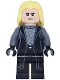 Minifig No: hp638  Name: Lucius Malfoy - Death Eater Outfit, Bright Light Yellow Hair, Printed Legs