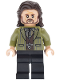 Minifig No: hp639  Name: Sirius Black - Dark Brown Hair, Olive Green Jacket, Black Plain Legs