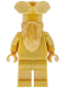 Minifig No: hp646  Name: Statue - The Ministry of Magic, Pirate Hat, Gold Beard (Monochrome)