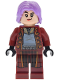 Minifig No: hp652  Name: Nymphadora Tonks - Medium Lavender Hair, Dark Red Outfit