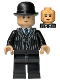 Minifig No: hp654  Name: Minister of Magic (Cornelius Fudge) - Suit with Dark Blue Tie, Dark Bluish Gray Eyebrows