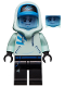 Minifig No: hs031  Name: Jack Davids - Light Aqua Hoodie with Cap and Hood (Bright Light Blue Head)